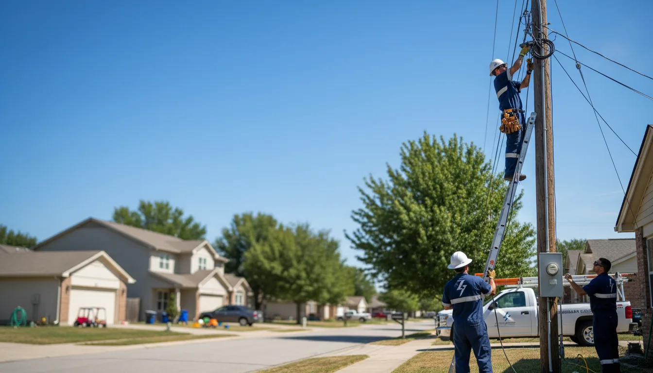 Residential electrician providing installation services in Grenville, NM